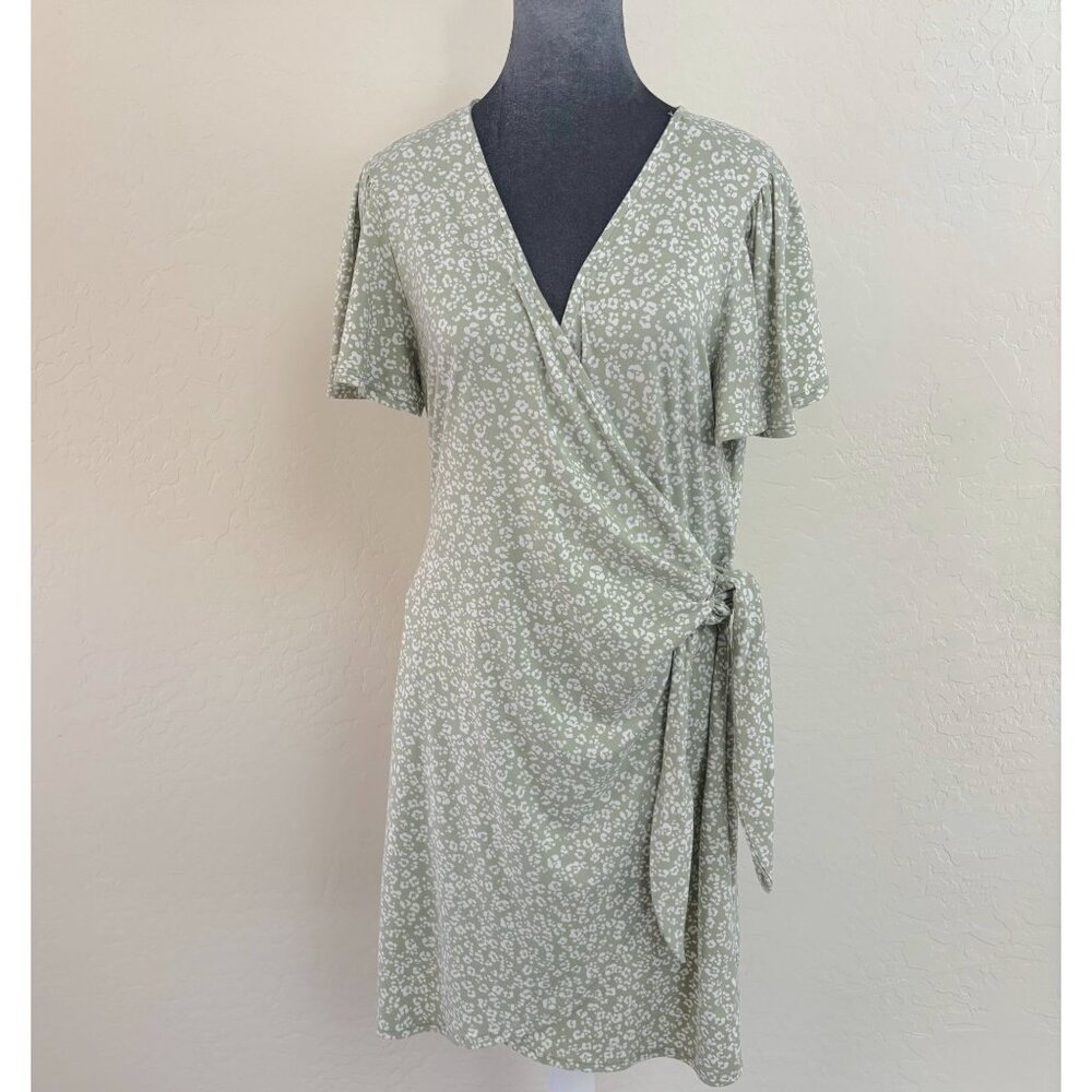 Nine Britton Jennifer Knit‎ Wrap Dress. Mint Green. Size L